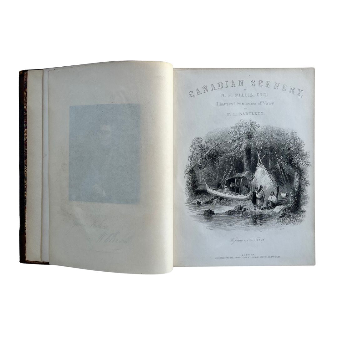 Canadian Scenery by Nathaniel Parker Willis, Esq. Illustrated in a series of Views by William Henry Bartlett.  (K1-A-1)