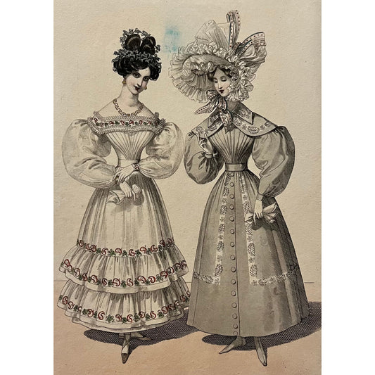 Original antique print of Viennese fashion plate from Wiener Moden, for sale by Victoria Cooper Antique Prints