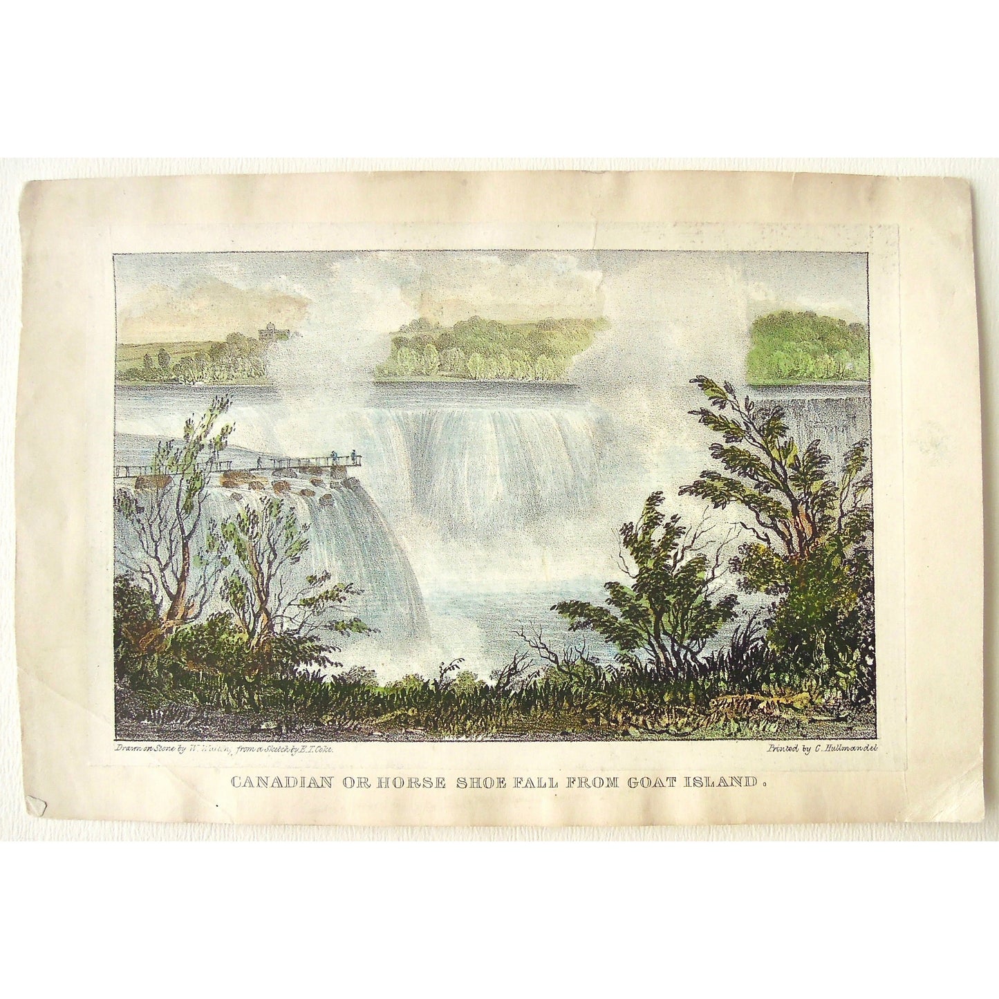 Canadian or Horse Shoe Fall from Goat Island. (B1-E-24b)