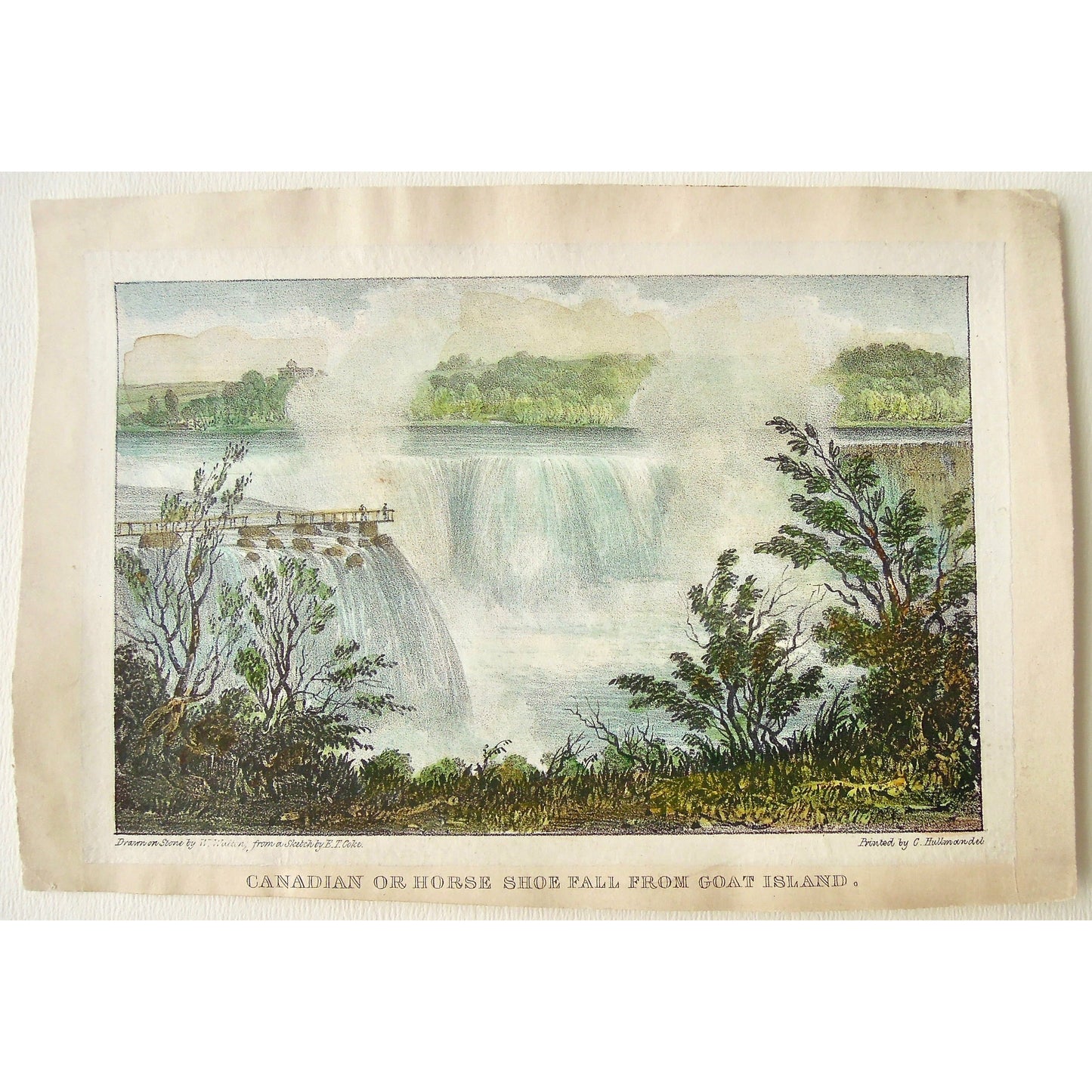 Canadian or Horse Shoe Fall from Goat Island. (B1-E-24d)