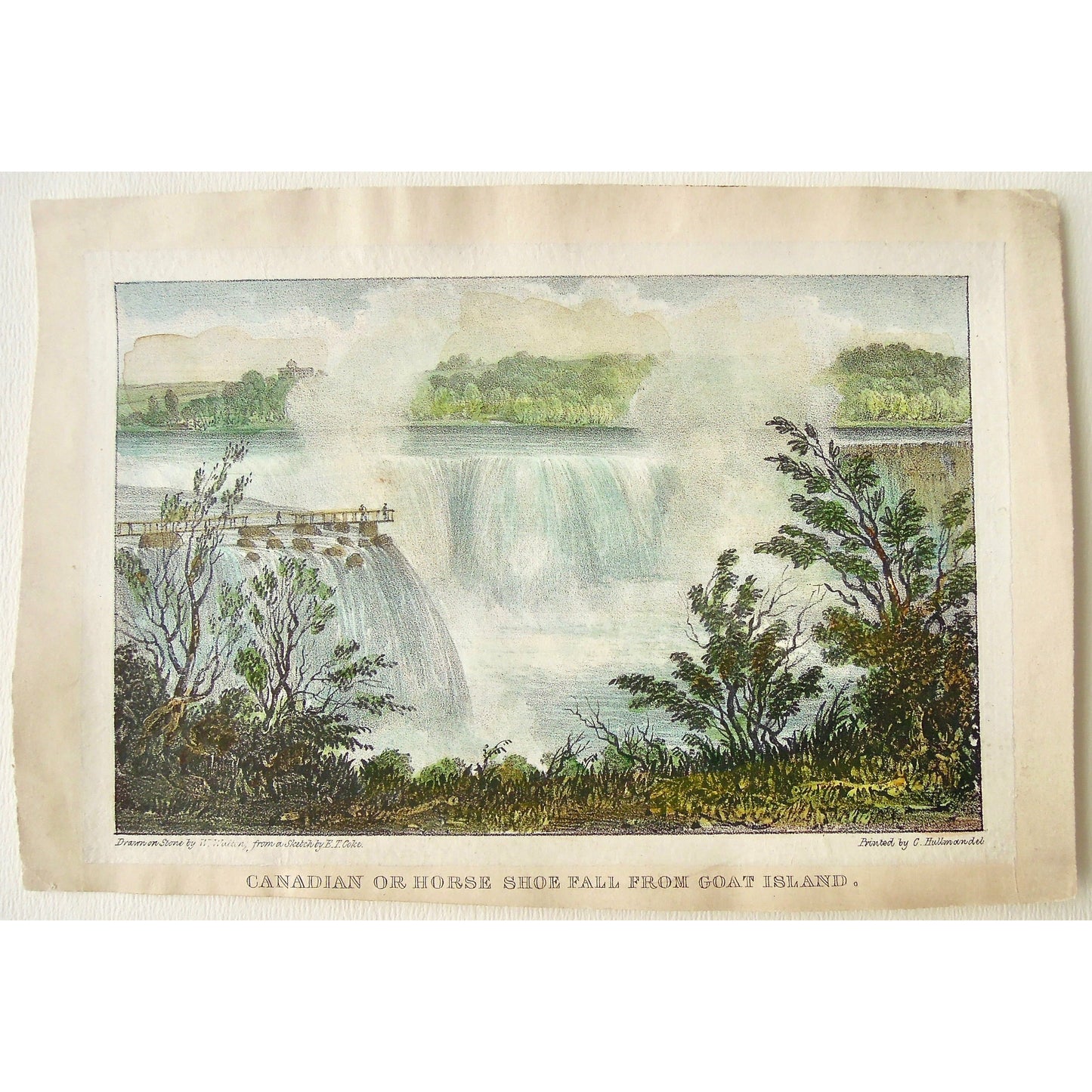 Canadian or Horse Shoe Fall from Goat Island.  (B1-E-24d)