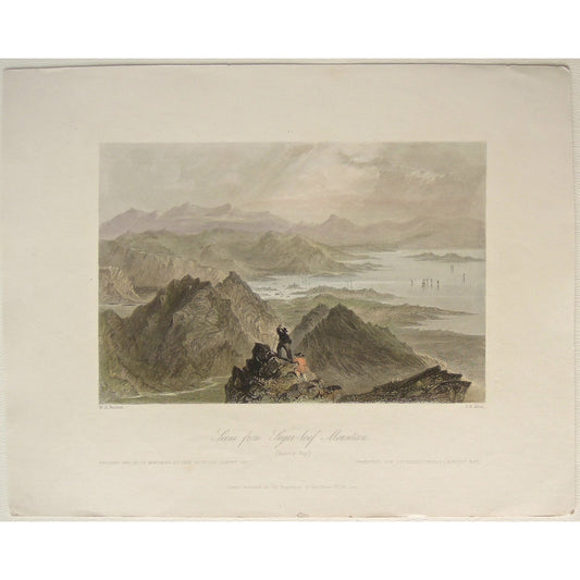 Scene from the Sugar-Loaf Mountain. (Bantry bay.) Paysage , Vue de la Montagne du Pain du Sucre, Bantry Bay. Prospect vom Zuckerhutberge (Bantry Bay.)  (B4-X-472)