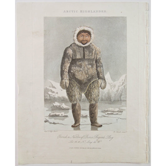 Arctic Highlander. Ervick, a Native of Prince Regents Bay. Lat. 76.12 N. Long. 65.W.  (B3-6a)