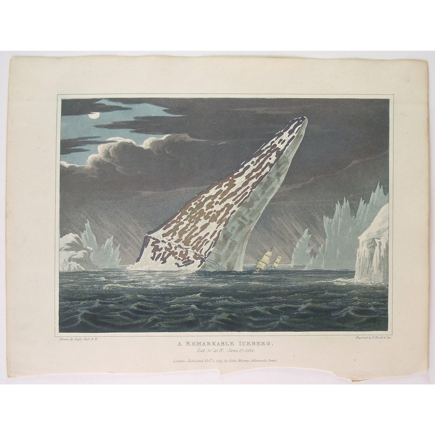 A Remarkable Iceberg. Lat. 70'45 N. June 17, 1818. (B3-8)