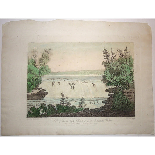 Fall of the Grande Chaudière, on the Outaouais River.  (B2-21d)