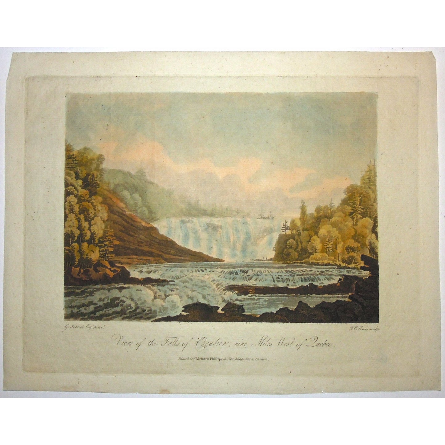View of the Falls of Chaudière, nine Miles West of Quebec. (B2-28b)