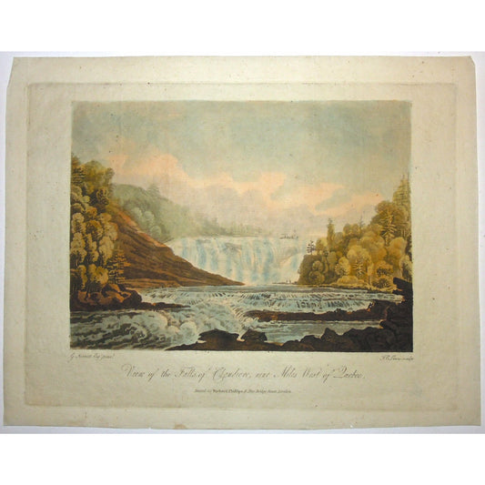 View of the Falls of Chaudière, nine Miles West of Quebec.  (B2-28b)
