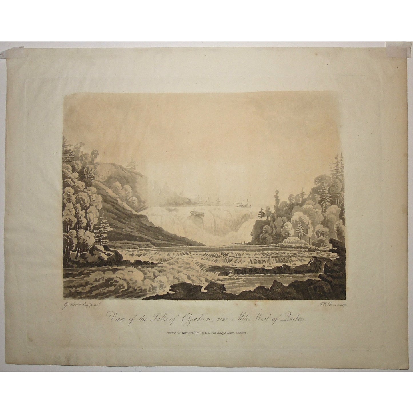 View of the Falls of Chaudière, nine Miles West of Quebec. (B2-28c)