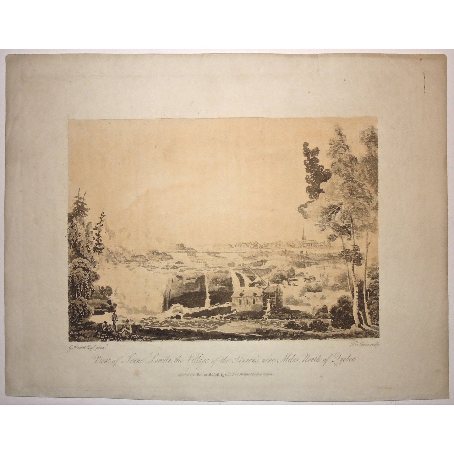 View of Jeune Lorette, the Village of the Huron's, nine Miles North of Quebec. (B2-32d)