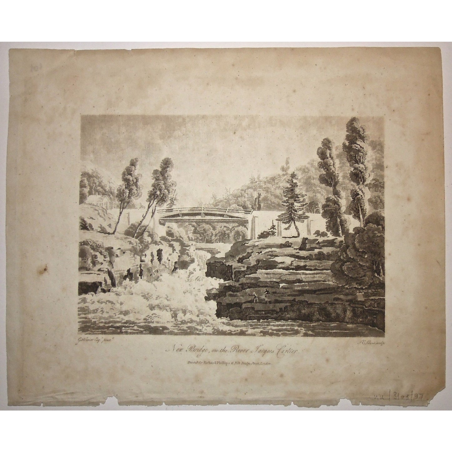 New Bridge, on the River Jacques Cartier. (B2-34c)