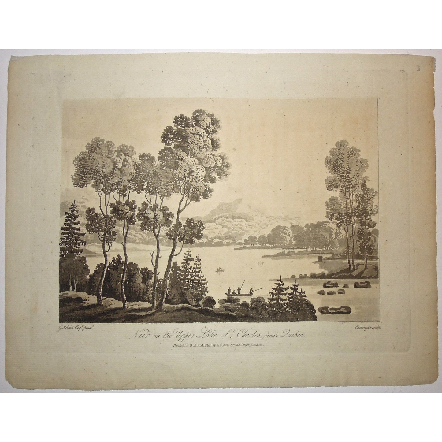 View of the Upper Lake St. Charles, near Quebec.  (B2-35a)
