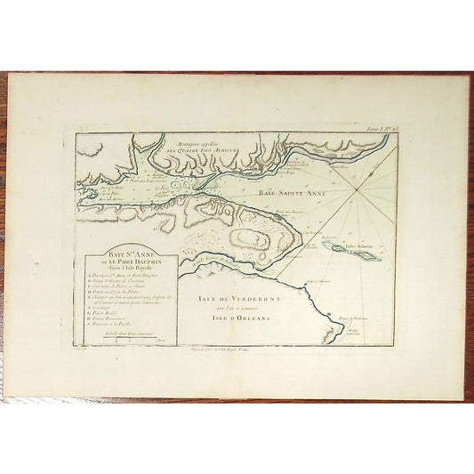 Baye Ste. Anne ou le Port Dauphin dans l'Isle Royale.  (S3-17)