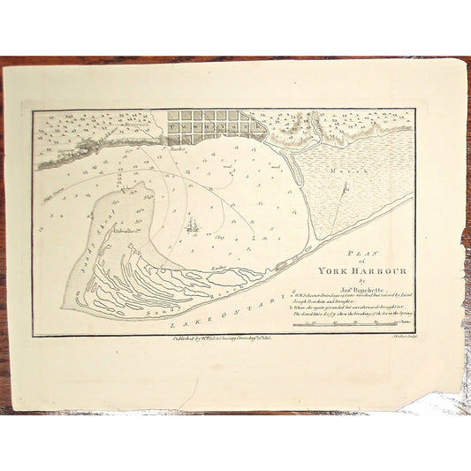 Plan of York Harbour, by Josh. Bouchette.  (S3-24b)