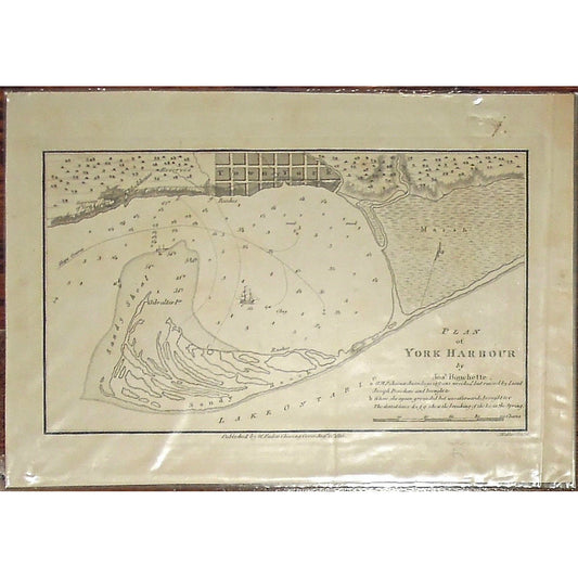 Plan of York Harbour, by Josh. Bouchette.  (S3-24c)