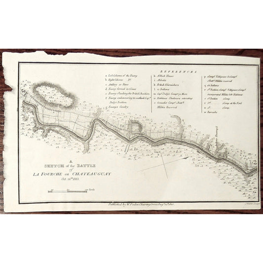 A Sketch of the Battle of La Fourche or Chateauguay. Oct. 26th, 1813.  (S3-26b)