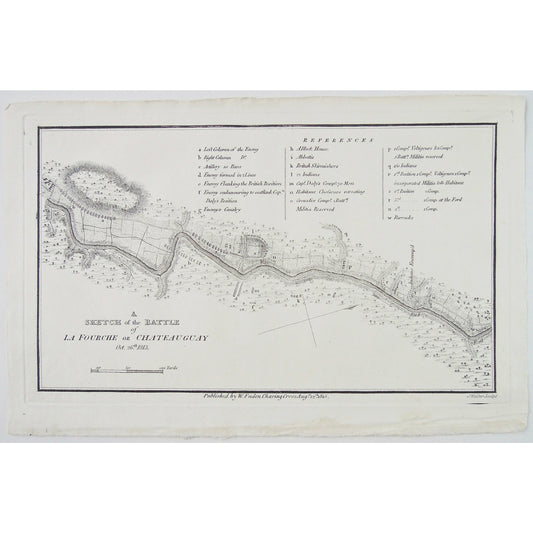 A Sketch of the Battle of La Fourche or Chateauguay. Oct. 26th, 1813.  (S3-26a)
