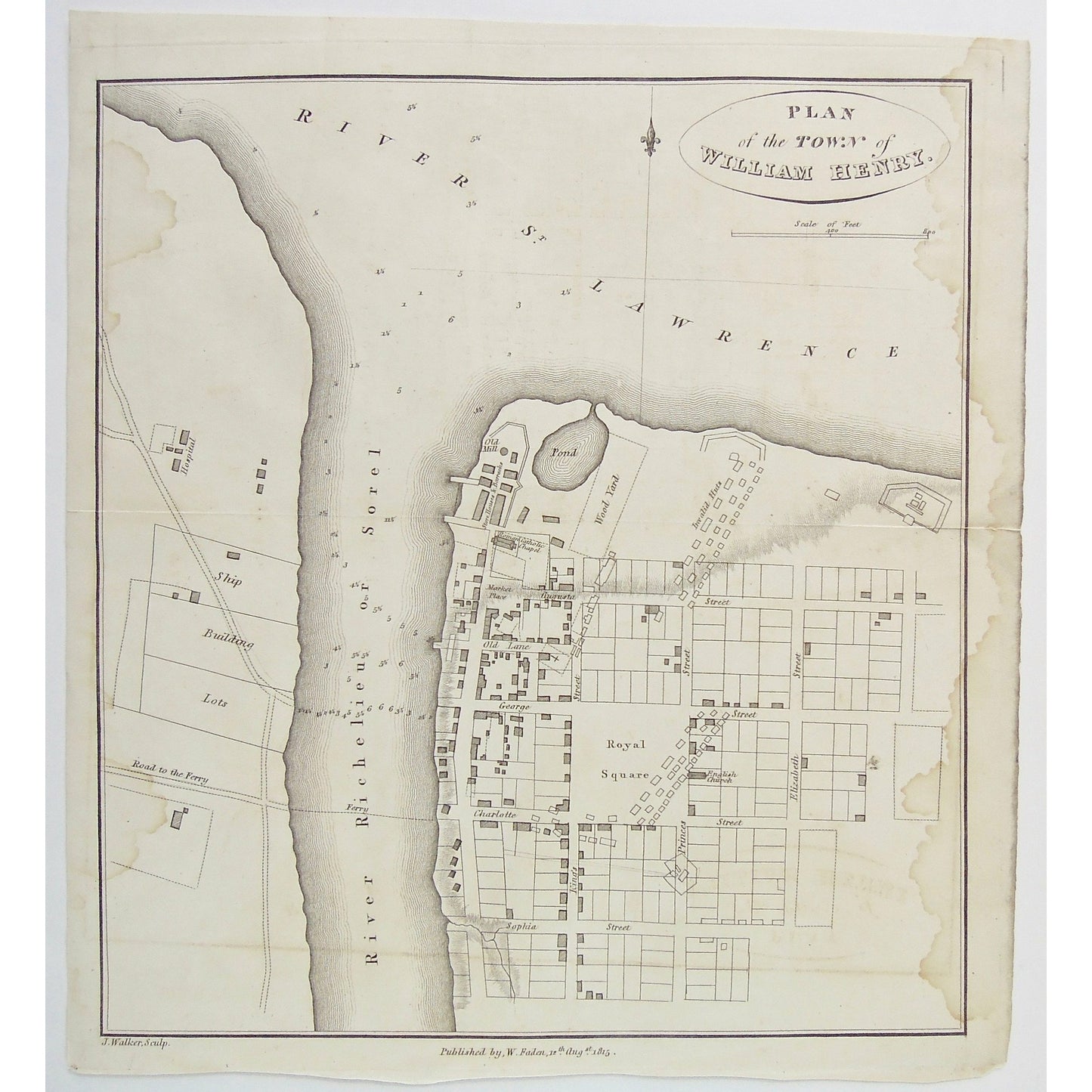 Plan of the Town of William Henry.  (S3-28a)