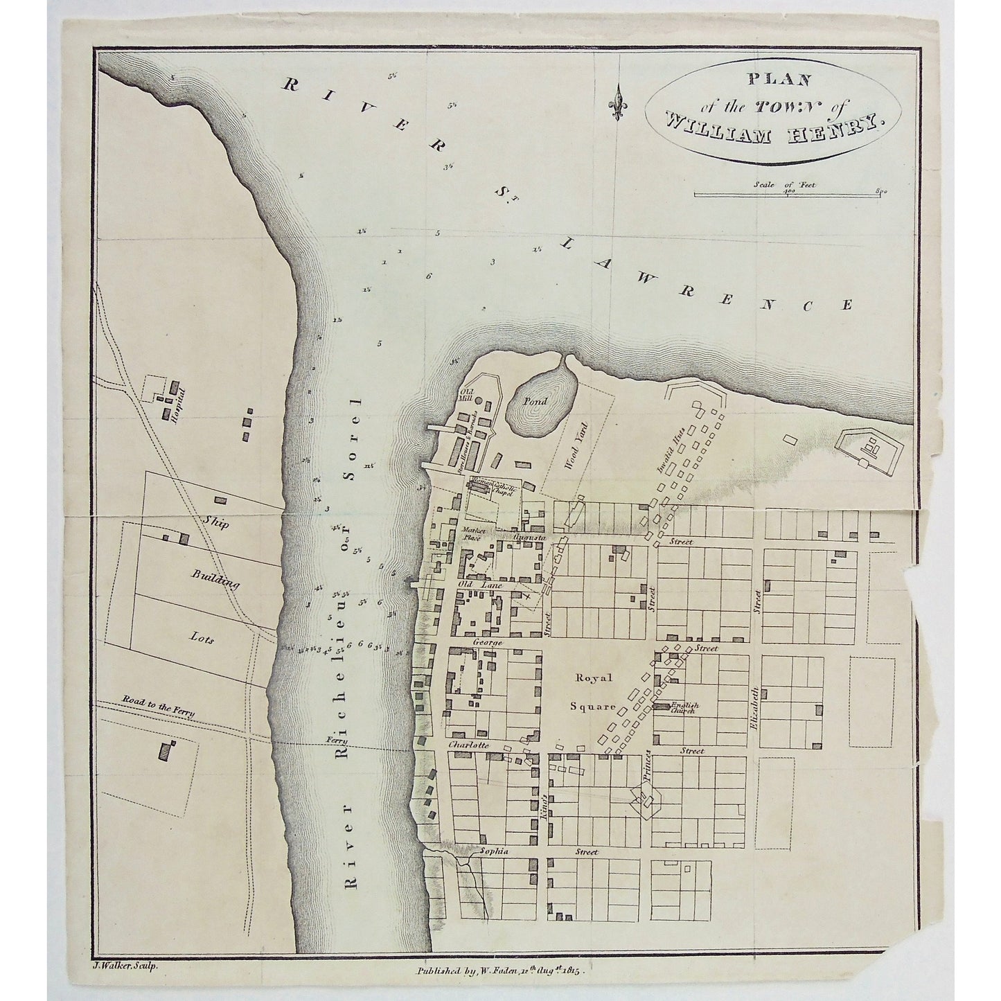 Plan of the Town of William Henry. (S3-28b)