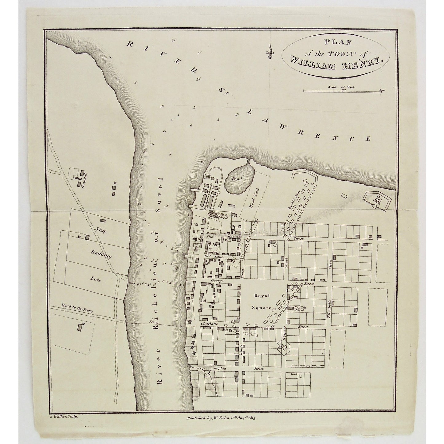 Plan of the Town of William Henry. (S3-28c)