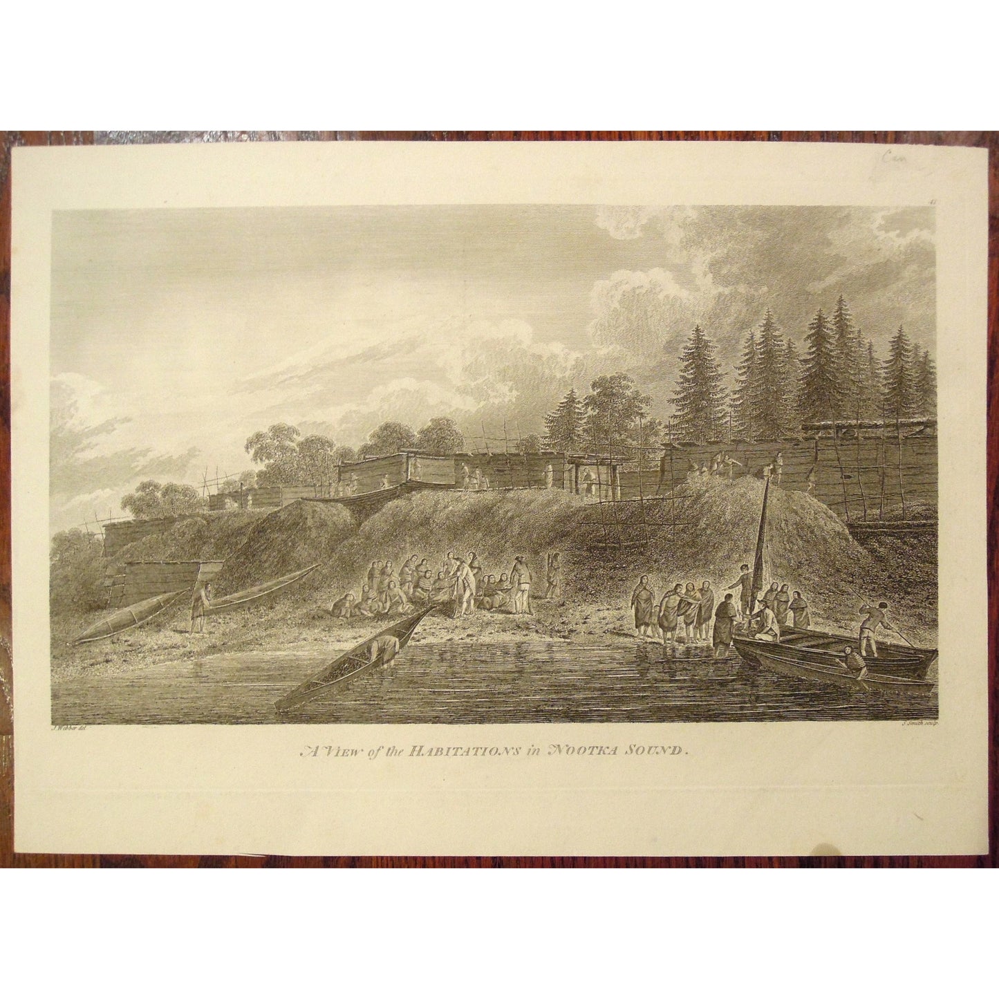 A View of the Habitations in Nootka Sound. (S1-7a)