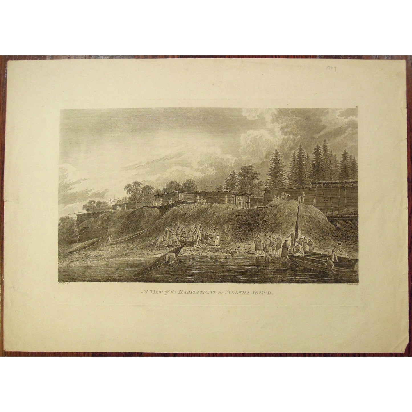 A View of the Habitations in Nootka Sound. (S1-7b)