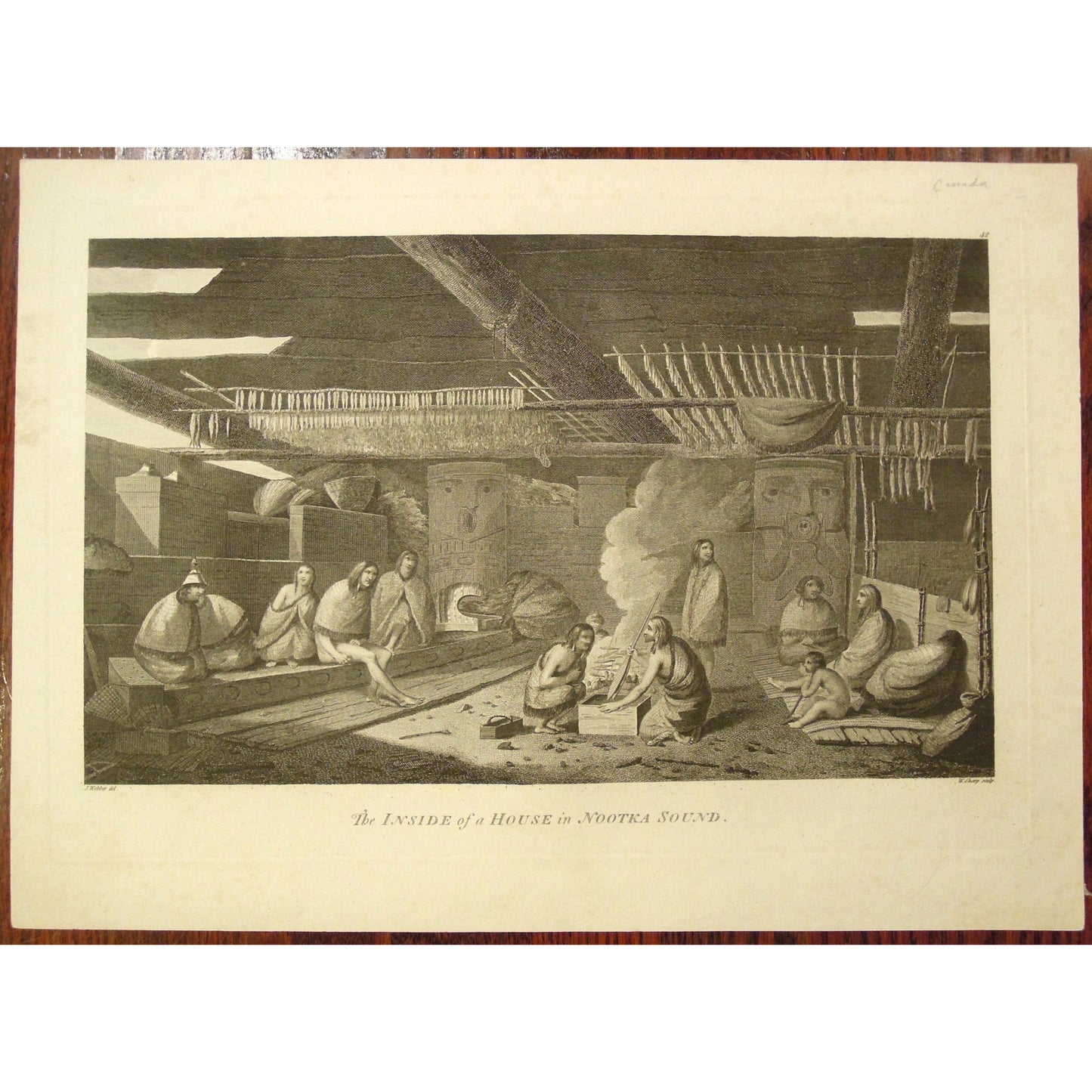 The Inside of a House in Nootka Sound. (S1-8)