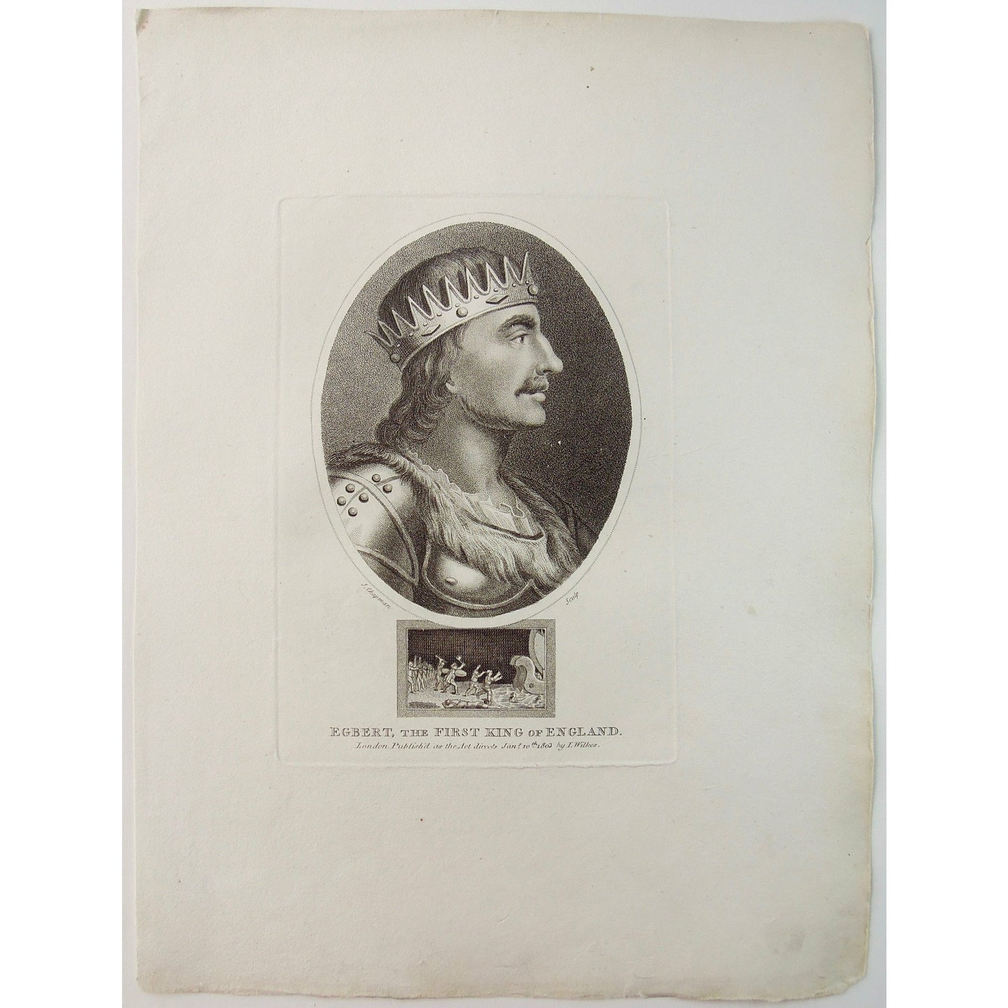 Egbert, the First King of England. (B1-391)