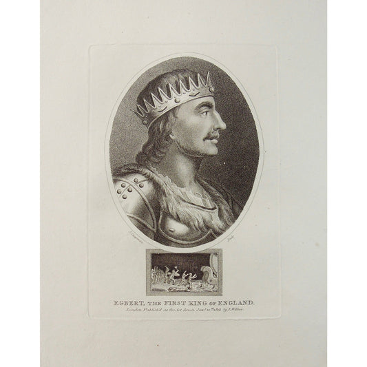 Egbert, the First King of England.  (B1-391)