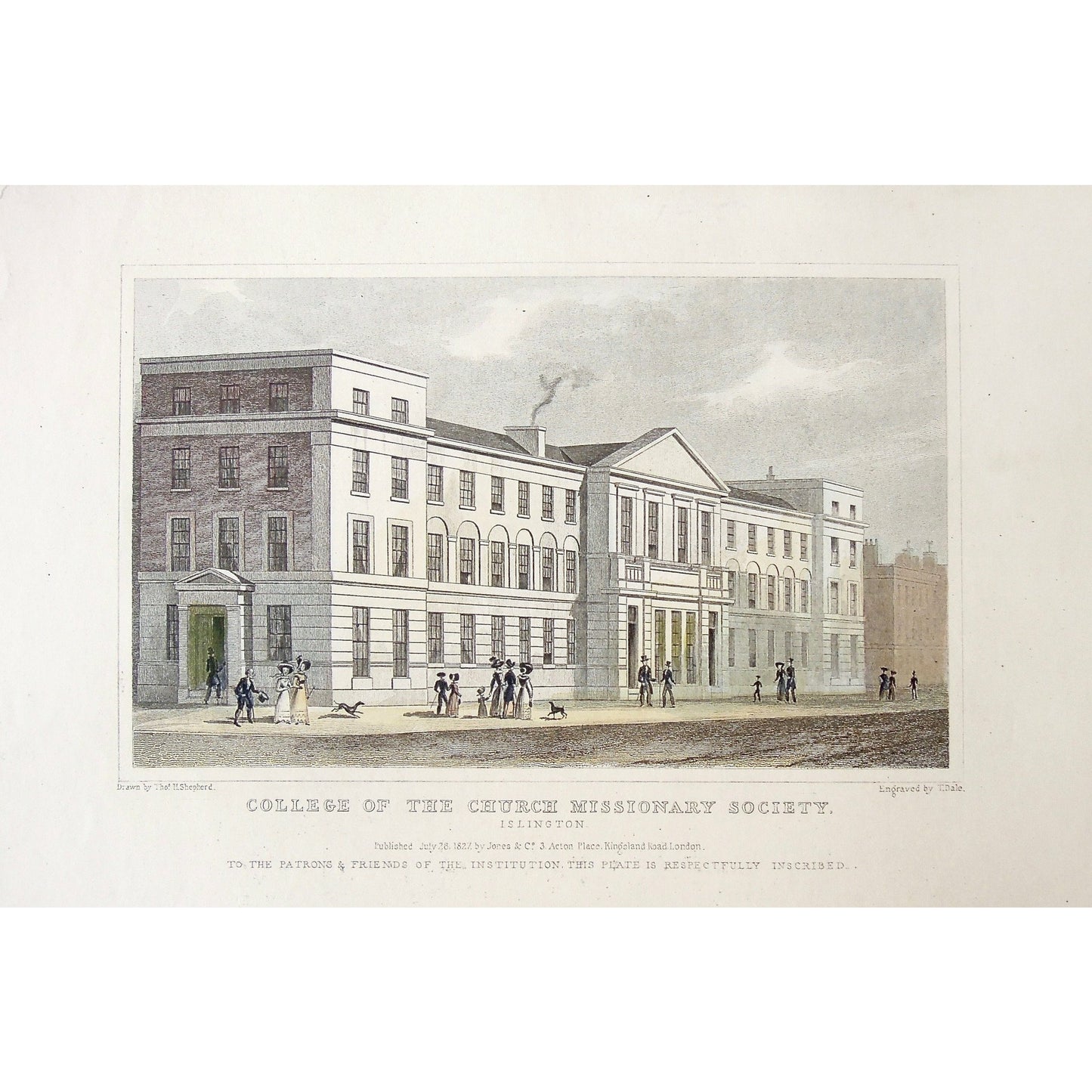 College of the Church Missionary Society, Islington. / Highbury College, South West Front.  (S2-29)
