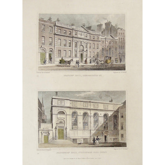 Drapers' Hall, Throgmorton St. / Stationers' Hall, Stationers' Hall Court.  (S2-39)