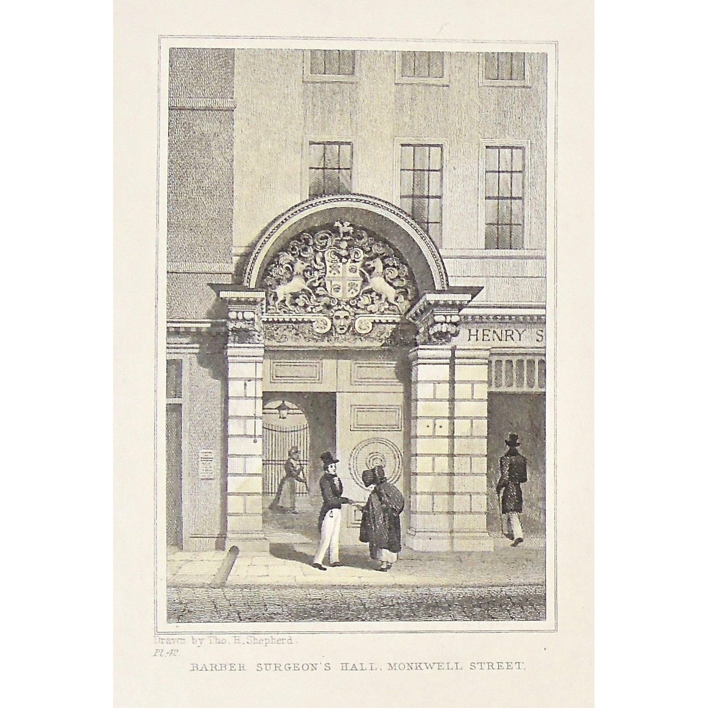 Barber Surgeon's Hall, Monkwell Street. / Fishmonger's Hall, Thames Street. / Cordwainer's Hall, Distaff Lane.  (S2-41)