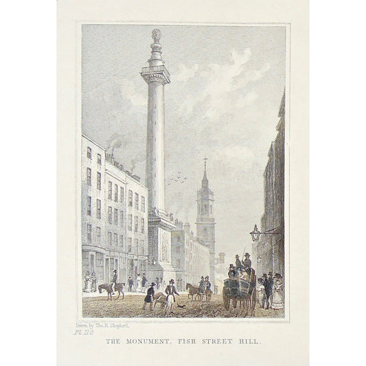 The Monument, Fish Street Hill.  (S2-46a)