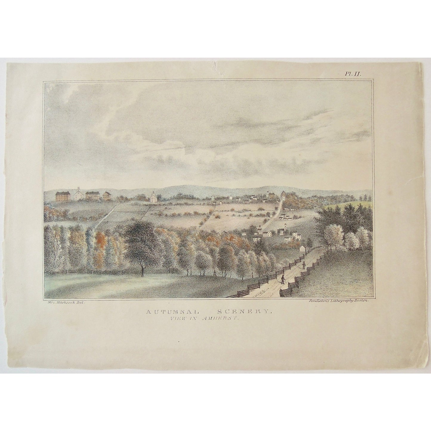 Autumnal Scenery, View in Amherst. (B4-105d)