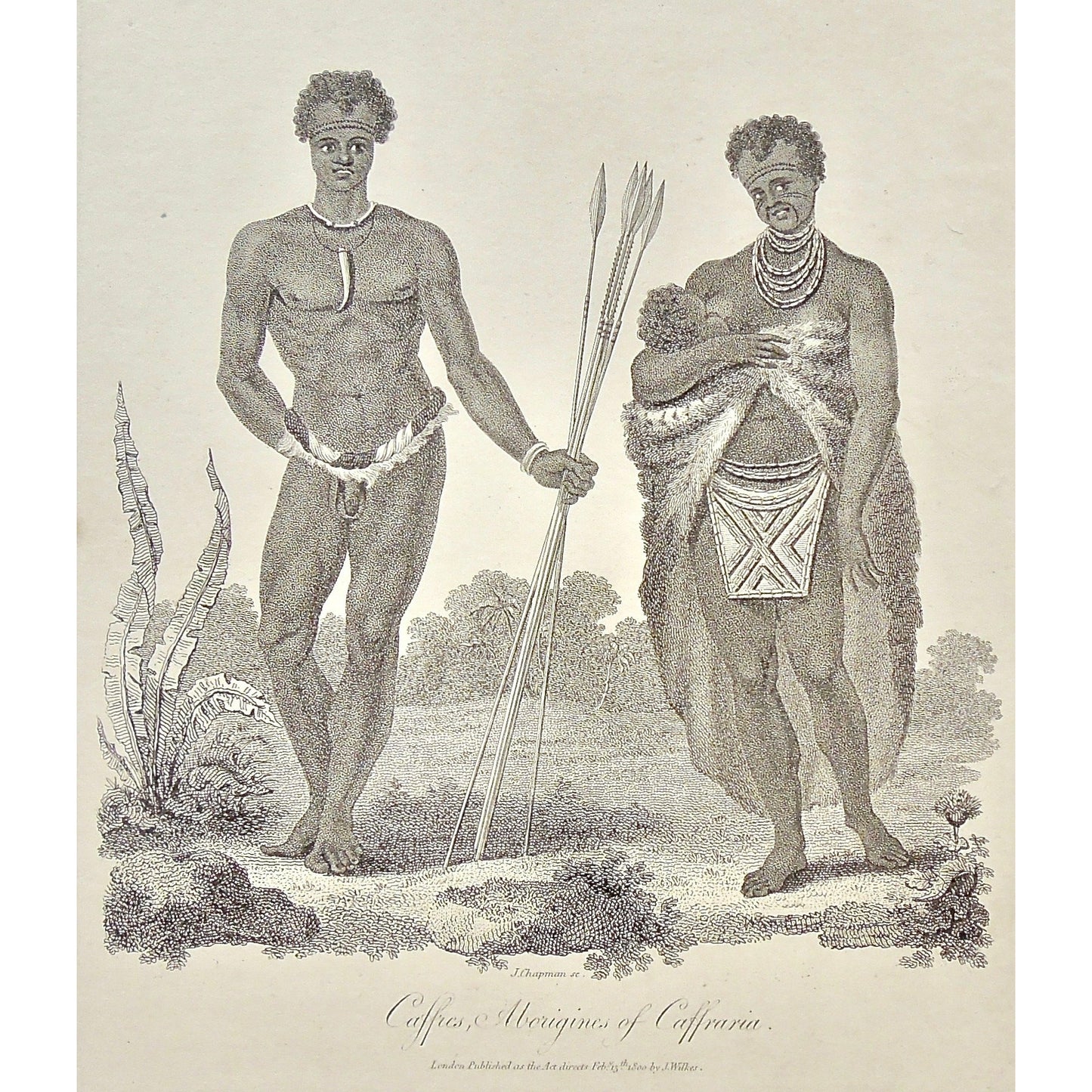 Aborigines, Aboriginal, Aboriginals, Caffres, Cafre, Kafs, Caffraria, Kaffraria, South Africa, South African, Daggers, necklace, clothing, dress, jewelry, child, mother, feeding, Africa, Africans, fur, furs, Antique Prints, Prints, Antique, Original, Rare, Rare prints, printmaking, rare books, antique books, old prints, vintage prints, authentic prints, middle eastern prints, Middle East, Slaves, History of Art, art history, historical prints, wall decor, wall art, home decor, design, engravings, African
