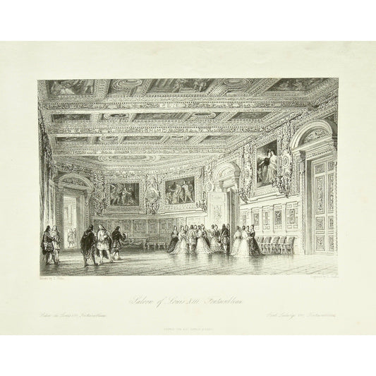 Salon of Louis XIII, Fontainbleau. - Salon de Louis XIII, Fontainebleau. - Saal Ludwigs XIII, Fontainebleau.  (B5-G-212)