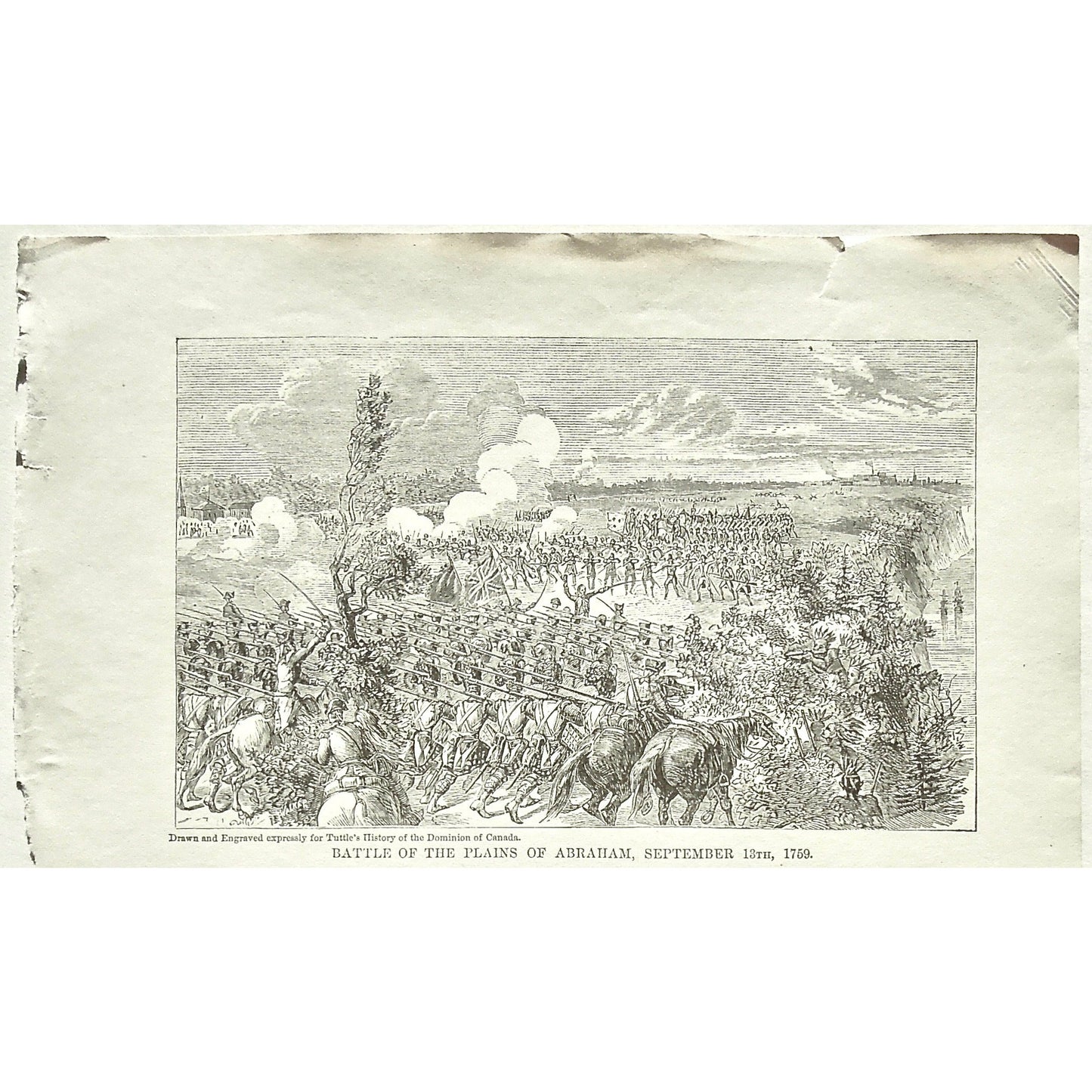 Battle of the Plains of Abraham, September 13th, 1759. (B2-70a1)