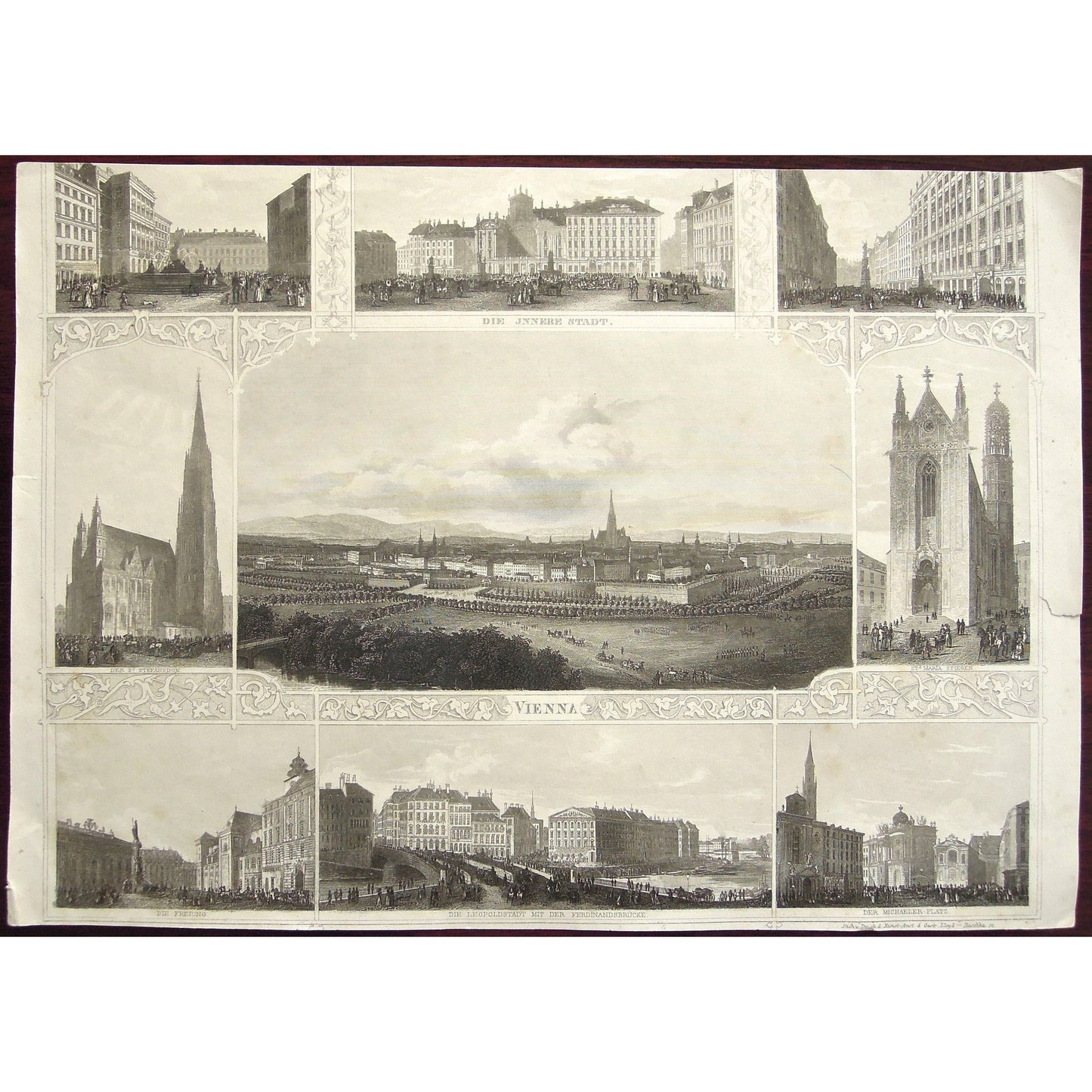 Vienna. Innere Stadt. St. Steffansdom. Sta. Maria Stiegen. Die Freiung. Die Leopoldstadt Mit Der Ferdinandsbruke. Michaeler-Platz. (B5-A-22)