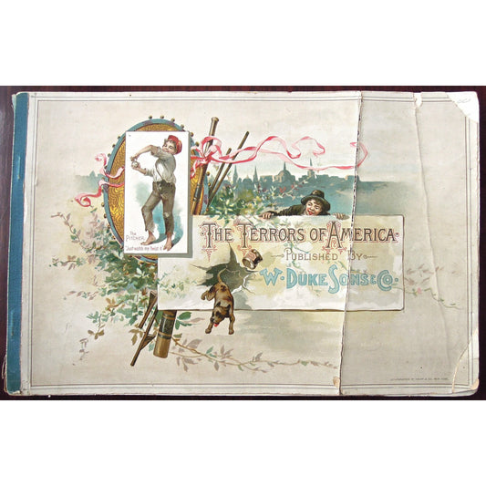 Tobacco Souvenir Album: The Terrors of America. Published by W. Duke Sons & Co.   (B4-104)