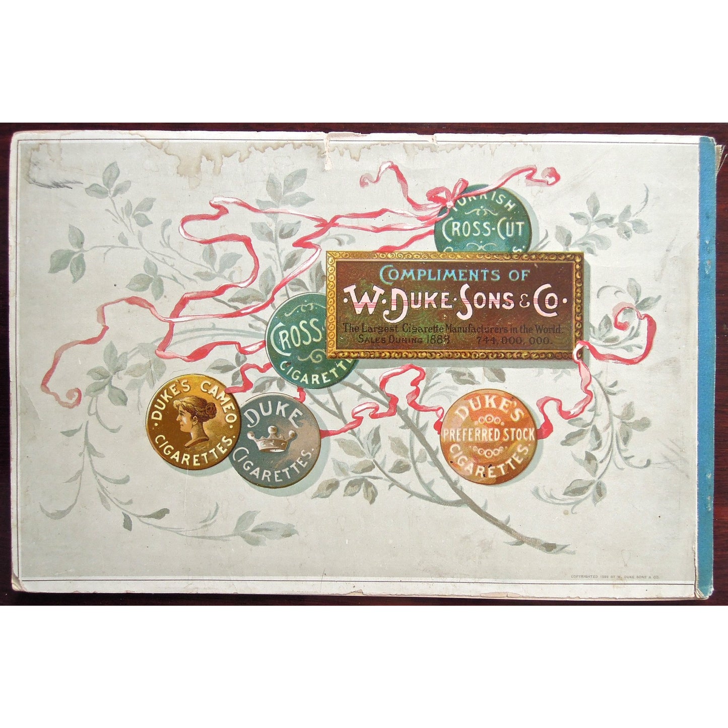 Tobacco Souvenir Album: The Terrors of America. Published by W. Duke Sons & Co. (B4-104)