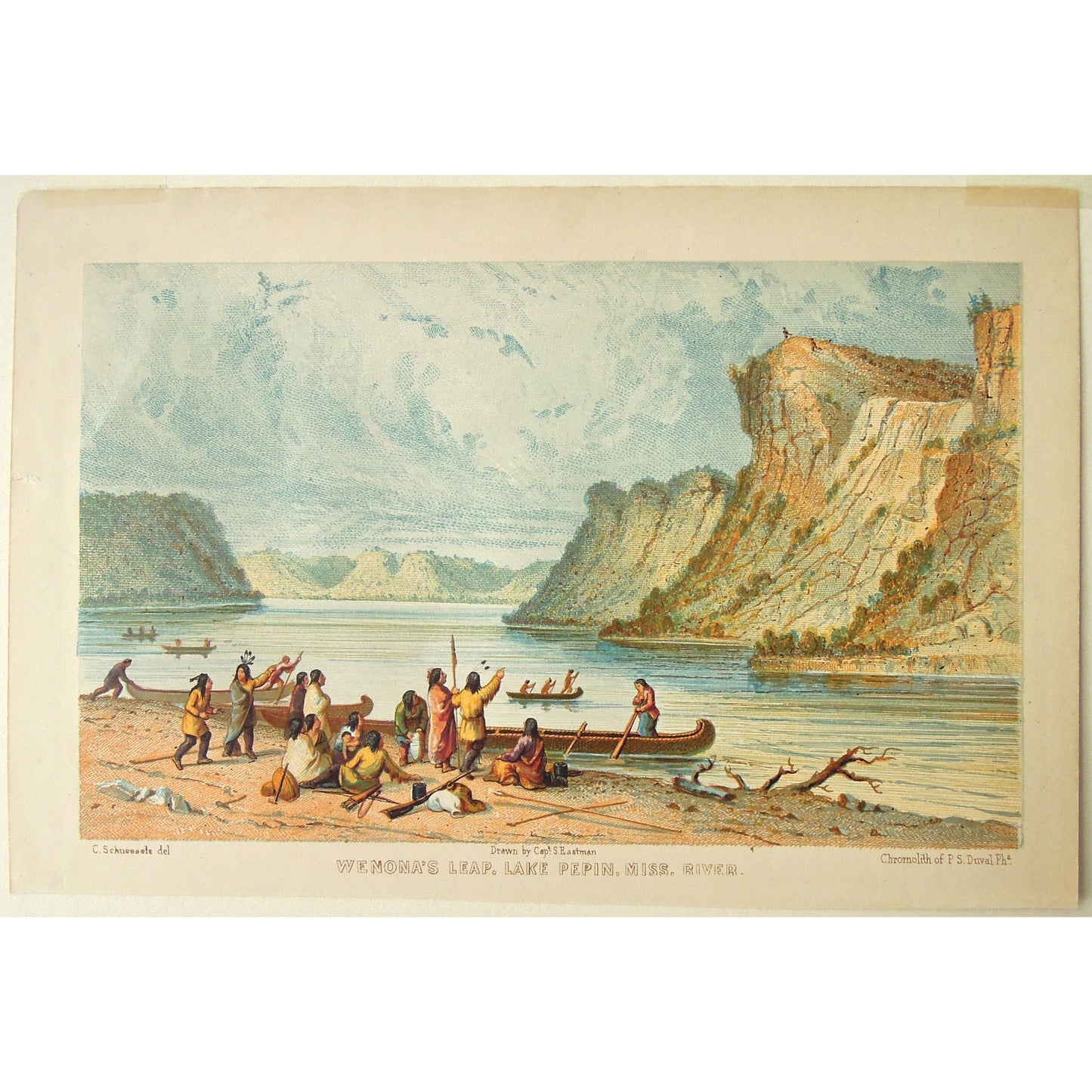 Wenona's Leap. Lake Pepin, Miss. River. (B4-258)