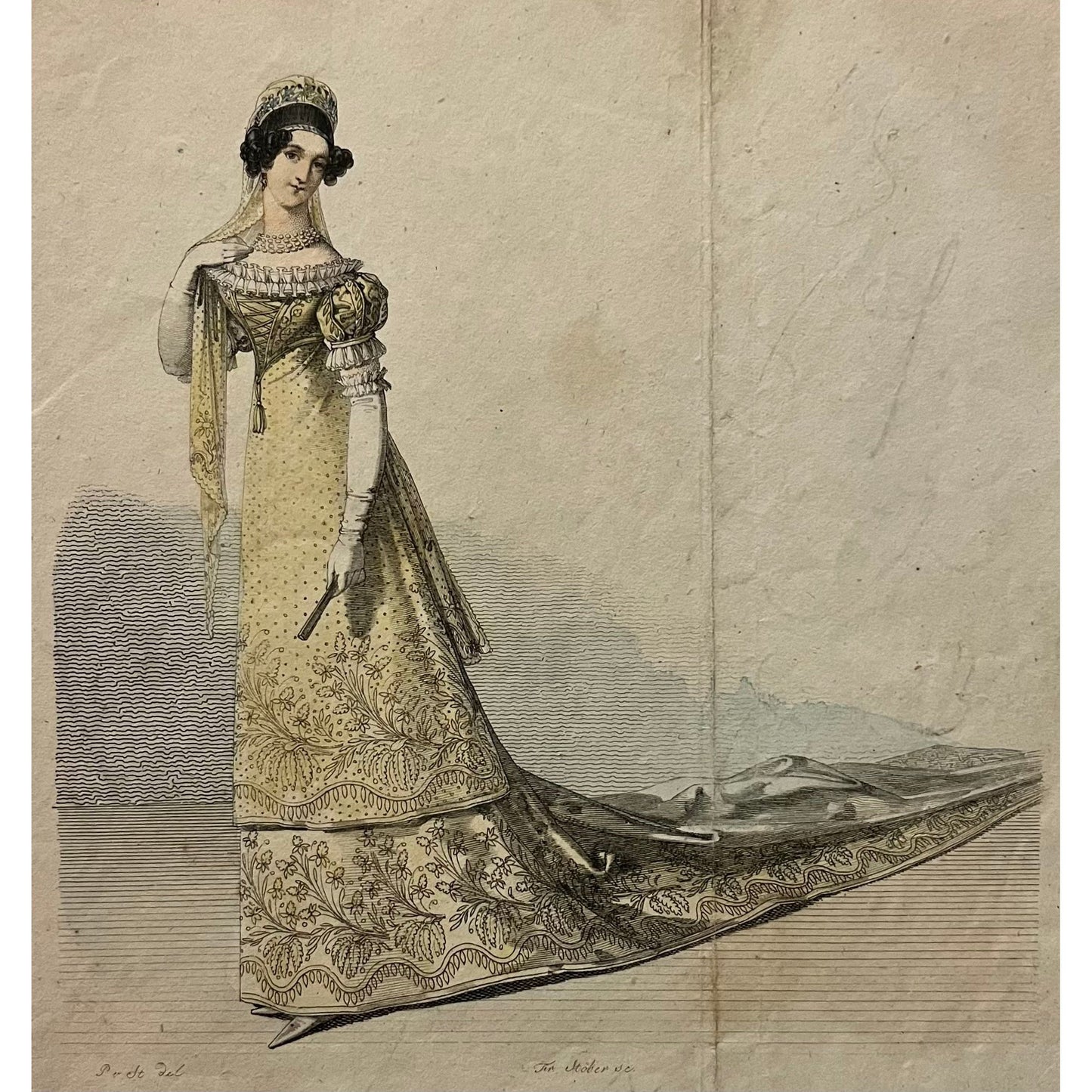 Original antique print of Viennese fashion plate from Wiener Moden, for sale by Victoria Cooper Antique Prints