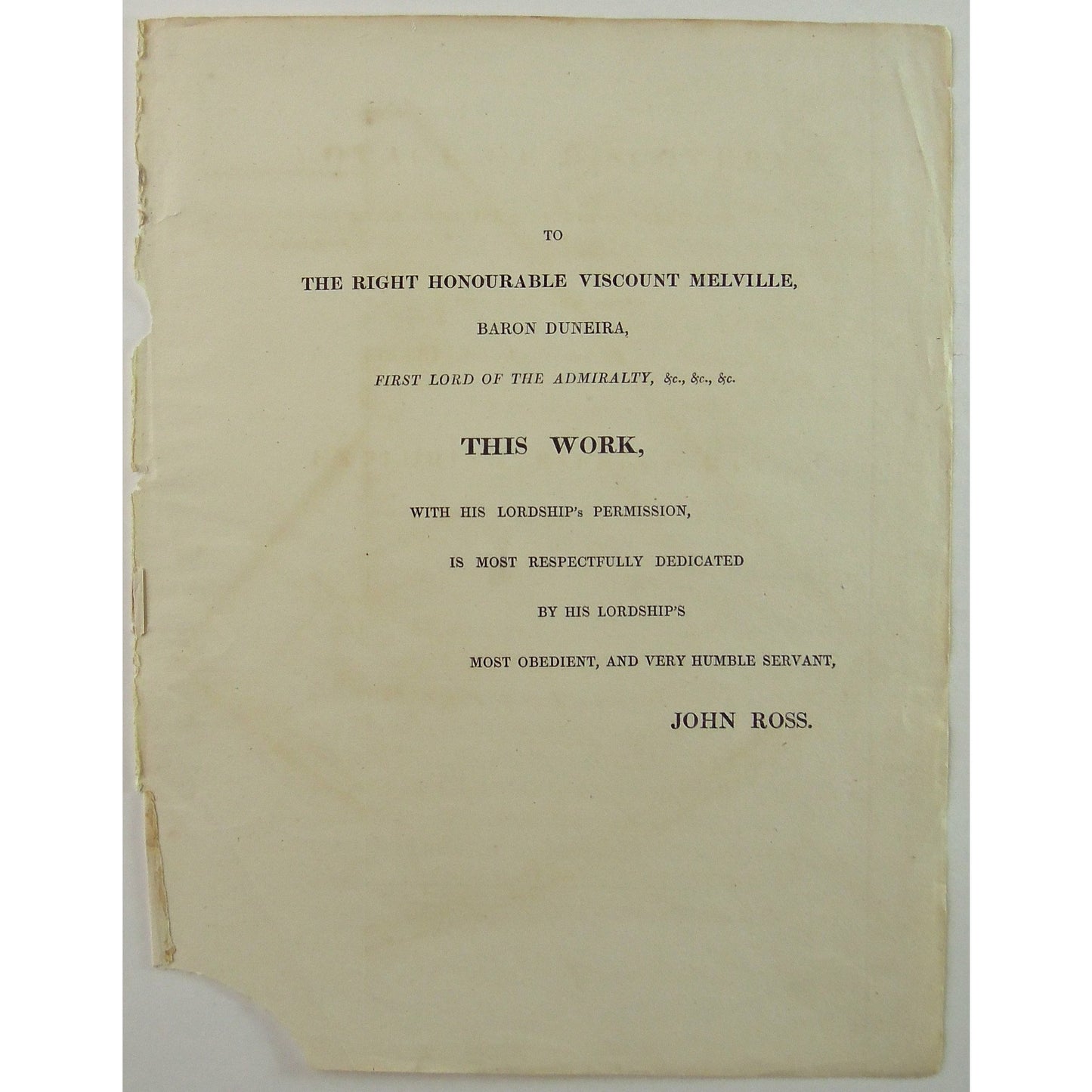 A Voyage of Discovery, made under the Orders of the Admiralty, in His Majesty's Ships Isabella and Alexander, for the purpose of exploring Baffin's Bay, and Inquiring into the Probability of a North-West Passage. 1819.  (B3-2)