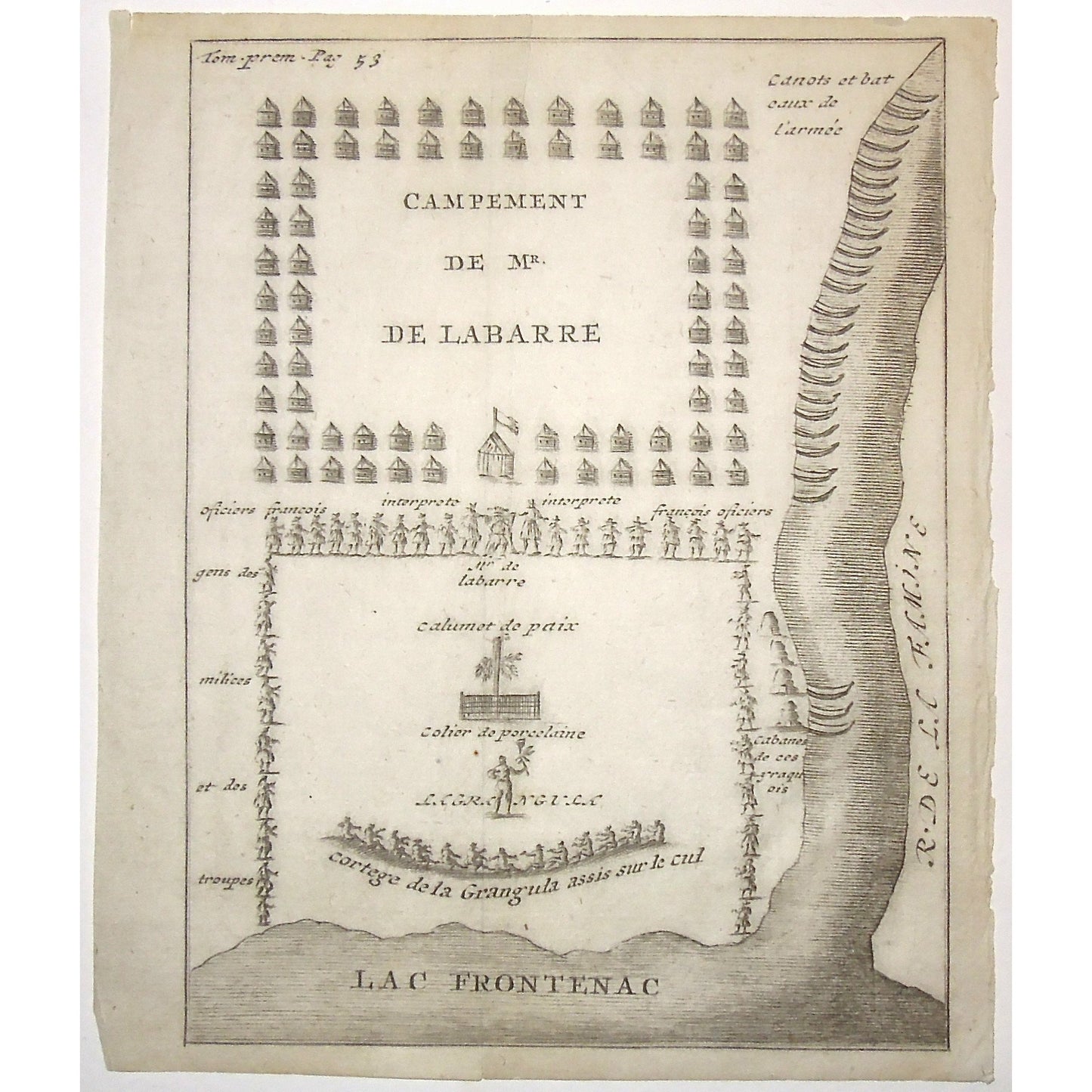 Campement de Mr. De Labarre.  (B2-3)