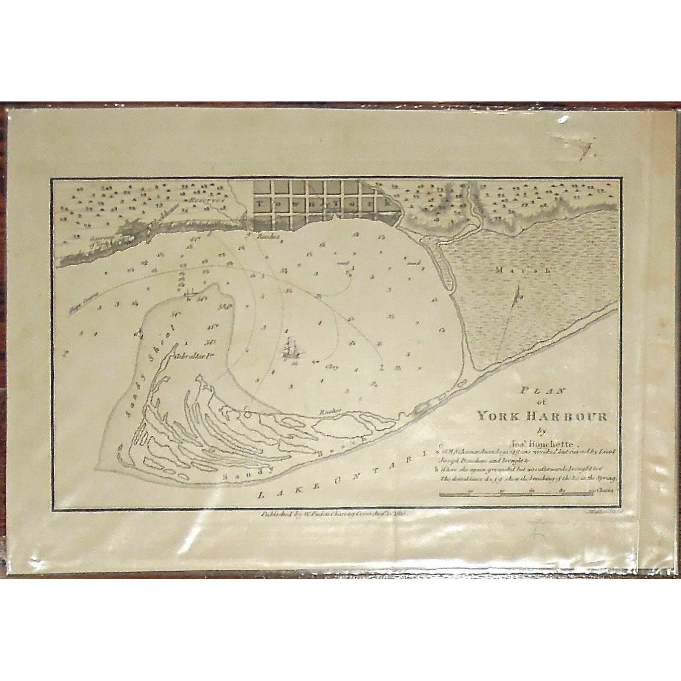 Plan of York Harbour, by Josh. Bouchette.  (S3-24c)