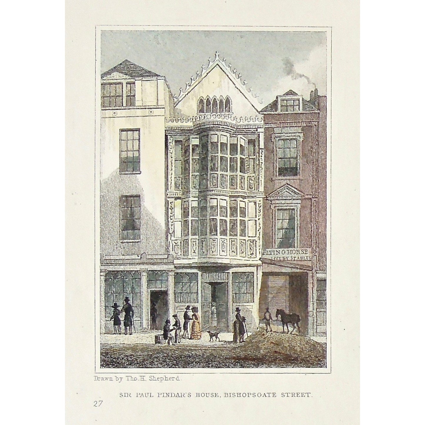 Sir Paul Pindar's House, Bishopsgate Street. / Mercer's Hall, Cheapside. / Skinners' Hall, Dowgate Hill.  (S2-40)