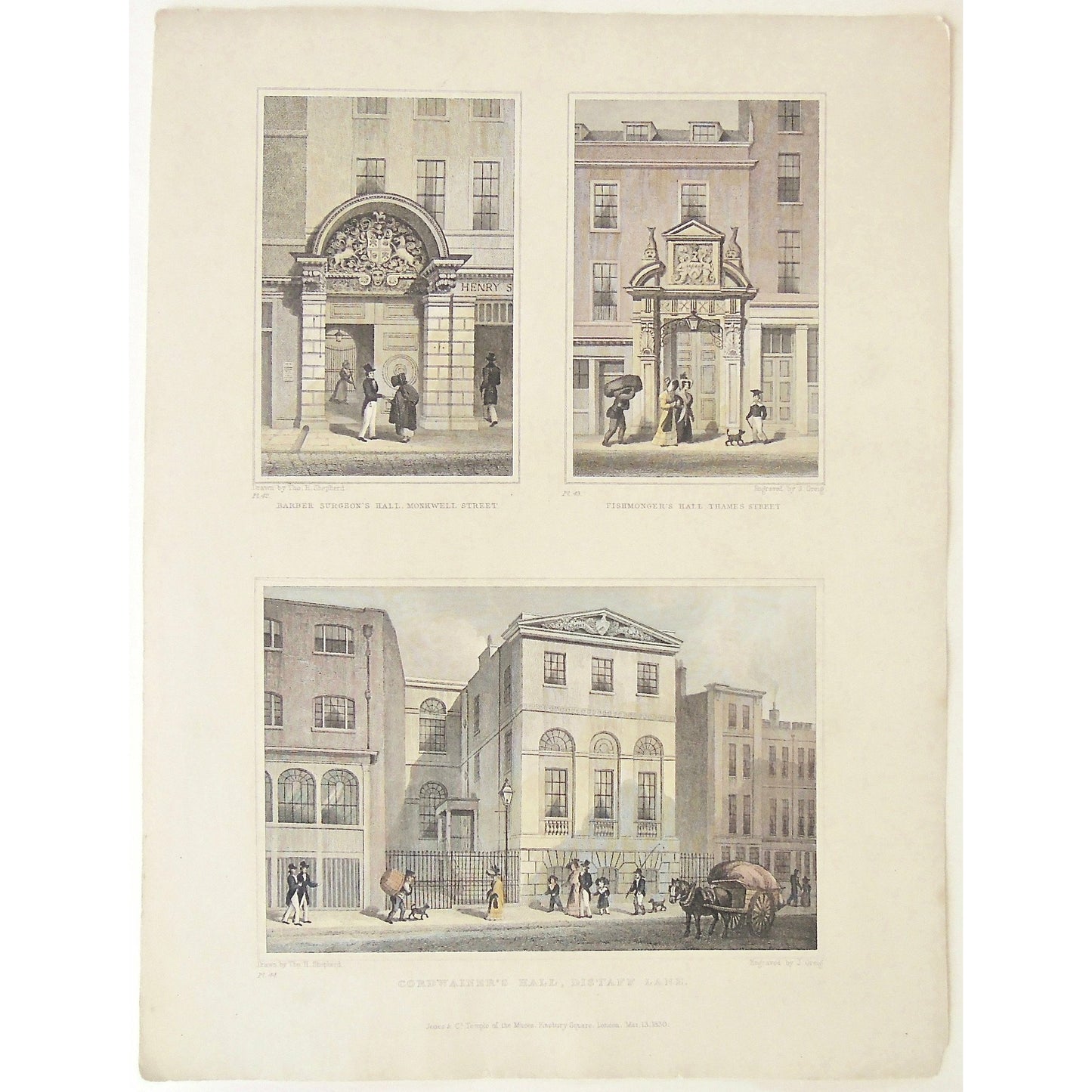 Barber Surgeon's Hall, Monkwell Street.  (S2-41a)