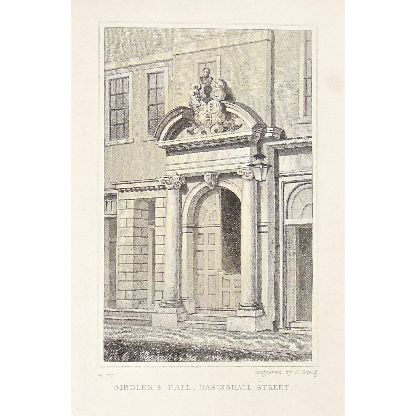 Girdler's Hall, Basinghall Street.  (S2-43b)