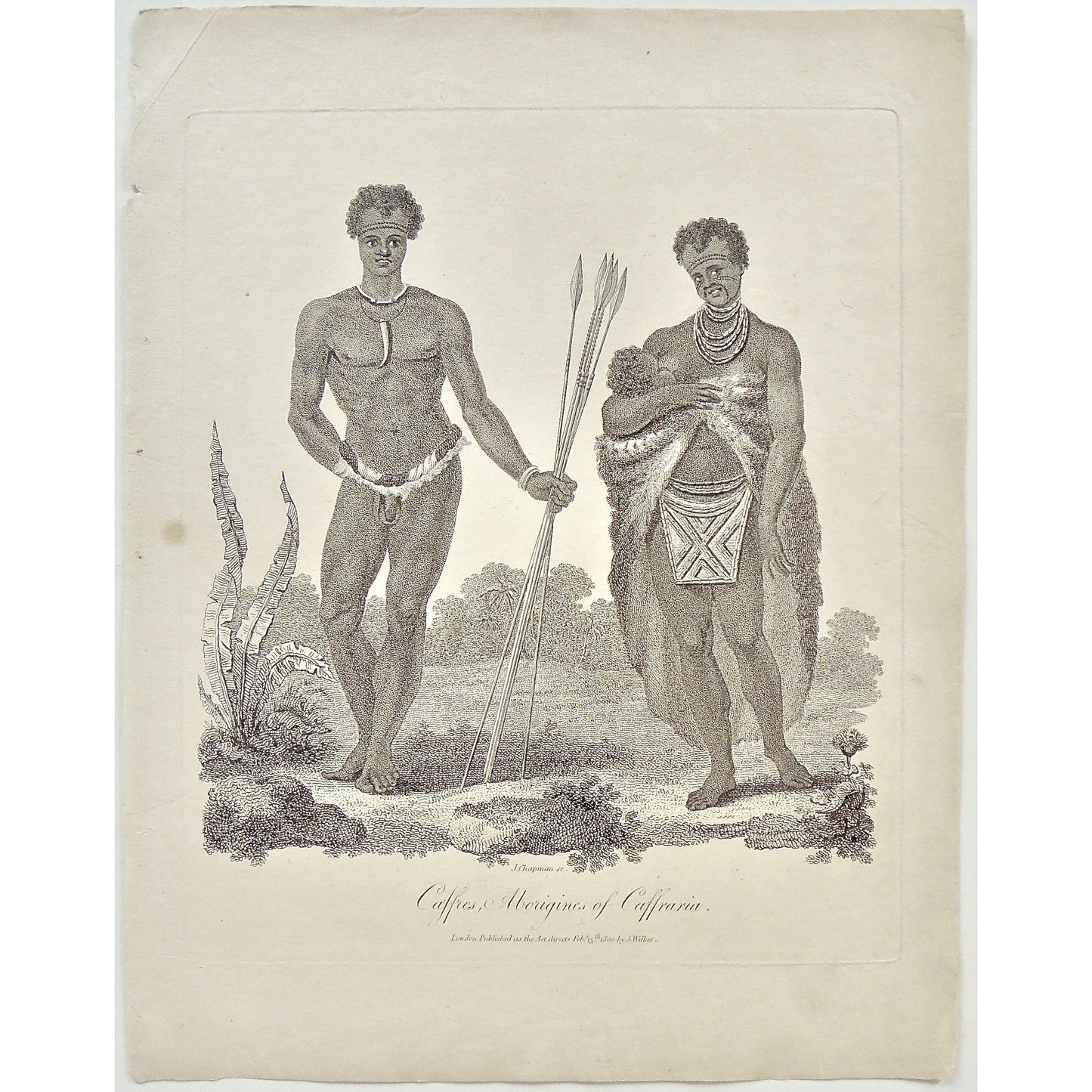 Aborigines, Aboriginal, Aboriginals, Caffres, Cafre, Kafs, Caffraria, Kaffraria, South Africa, South African, Daggers, necklace, clothing, dress, jewelry, child, mother, feeding, Africa, Africans, fur, furs, Antique Prints, Prints, Antique, Original, Rare, Rare prints, printmaking, rare books, antique books, old prints, vintage prints, authentic prints, middle eastern prints, Middle East, Slaves, History of Art, art history, historical prints, wall decor, wall art, home decor, design, engravings, African