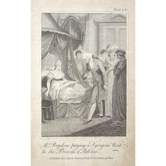 Mr. Brydone paying a Lying-in Visit to the Princess of Paterno.  (B5-A-19)